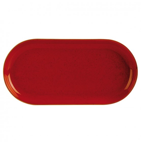 Seasons Magma Narrow Oval Plate